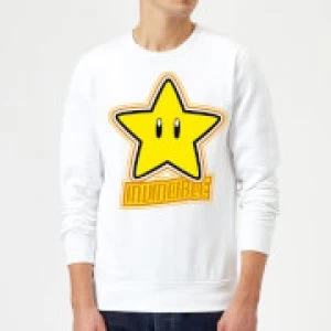 Image of Nintendo Super Mario Invincible Sweatshirt - White - S