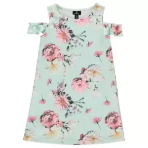 Image of Firetrap Cold Shoulder Dress Infant Girls - Green