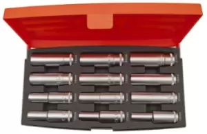 Image of Bahco S1612L 12 Piece Socket Set, 1/2 in Square Drive