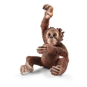 Image of SCHLEICH Wild Life Young Orangutan Toy Figure
