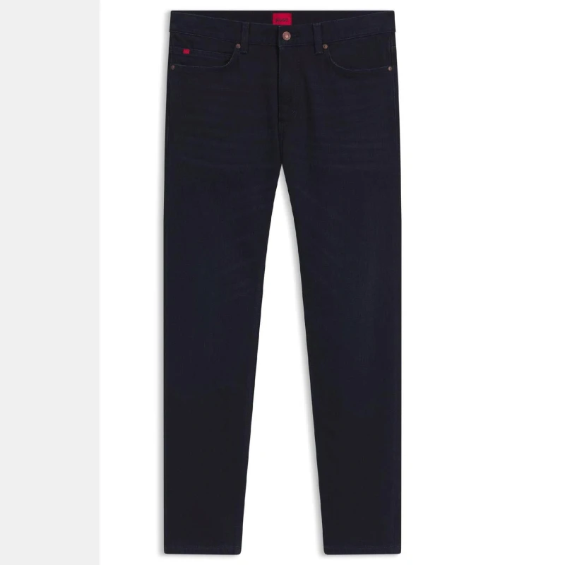Image of Hugo 708 Slim-Fit Jeans in Comfort Stretch Denim Dark Blue male 34S