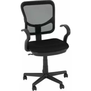 Image of Seconique Budget Clifton Computer Chair Black Height Adjustable, High Back