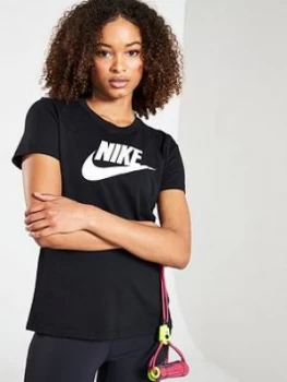 Image of Nike Sportswear Essential Ss Tee - Black, Size S, Women