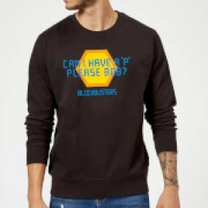 Image of Blockbusters Can I Have A 'P' Please Bob? Sweatshirt - Black - 5XL