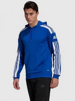 Image of adidas Squad 21 Hoodie - Blue Size M Men