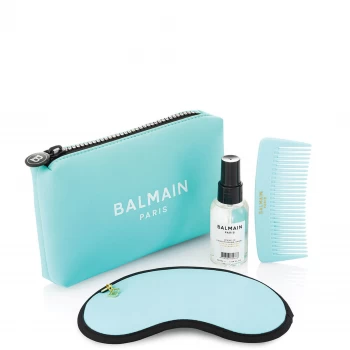Image of Balmain Limited Edition Cosmetic Bag - Turquoise