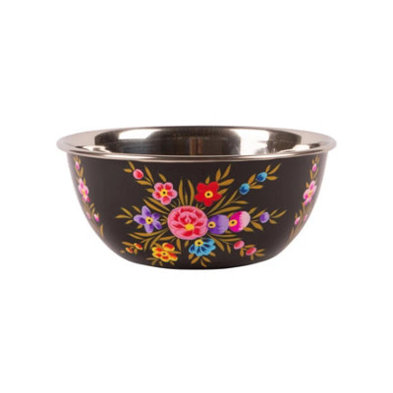 Image of Billycan Picnic Bowl - 18.5Cm - Carbon Pansy