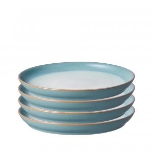 Image of Azure Haze Set of 4 Coupe Dinner Plates