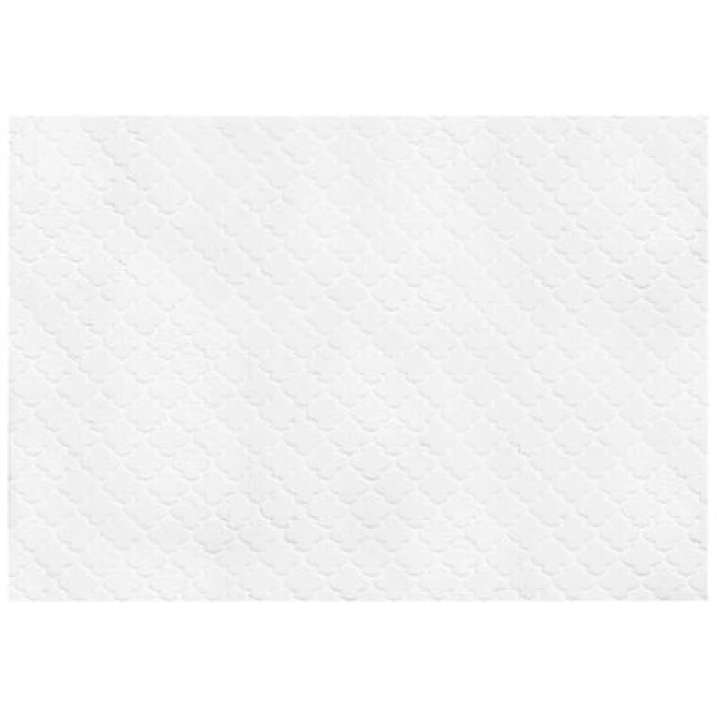 Image of Beliani Faux Fur Rug Gharo White 160 X 230 Cm