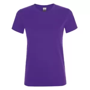 Image of SOLS Womens/Ladies Regent Short Sleeve T-Shirt (XL) (Dark Purple)