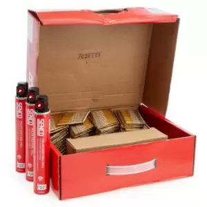 Image of Senco GE55AXBKR-FCB Galvanised Collated Ring Shank Nails 2.87mm x 65mm + 3 Fuel