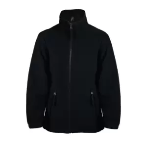 Image of SOLS Childrens/Kids North Zip-Up Fleece Jacket (4yrs) (Black)