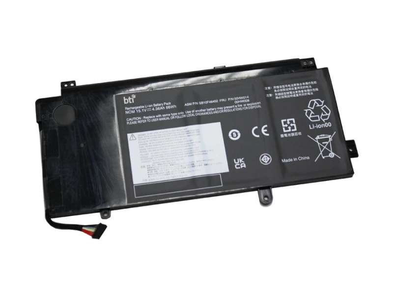 Image of BTI BTI 00HW009 compatible 67Wh 4-cell battery for Lenovo YOGA 15 00HW009-BTI