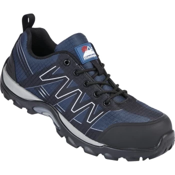Image of 4300 Mens Metal Free Blue/Black Cross Safety Trainers - Size 10