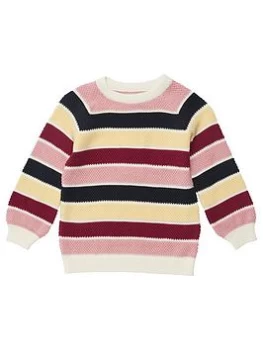 Image of Barbour Girls Collywell Knit Stripe Jumper - Multi, Size Age: 10-11 Years, Women