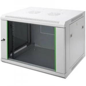 Image of Digitus DN-19 12-U-EC 19 wall cabinet (W x H x D) 600 x 638 x 450 mm 12 U Grey-white (RAL 7035)