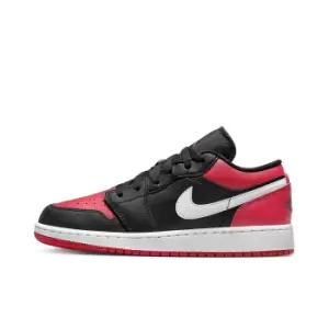 Image of jordan AIR JORDAN 1 LOW BRED GS, BLACK/GYM RED-WHITE