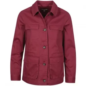 Image of Barbour Womens Saltwater Overshirt Mulberry 12