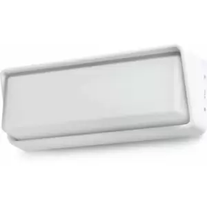 Image of Half white garden wall replica