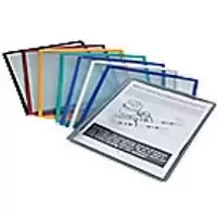 Image of Durable Display Panel Assorted A4 Polypropylene, Plastic 21 x 29.7cm Pack of 5