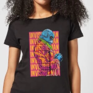 Image of Universal Monsters Invisible Man Retro Womens T-Shirt - Black - S
