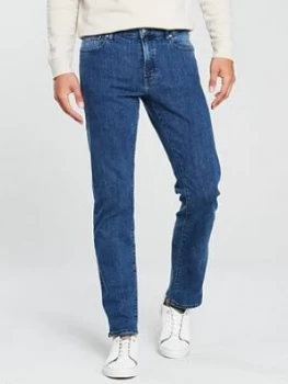 Image of BOSS Casual Regular Fit Jean - Lagoon , Lagoon, Size 36, Inside Leg Regular, Men