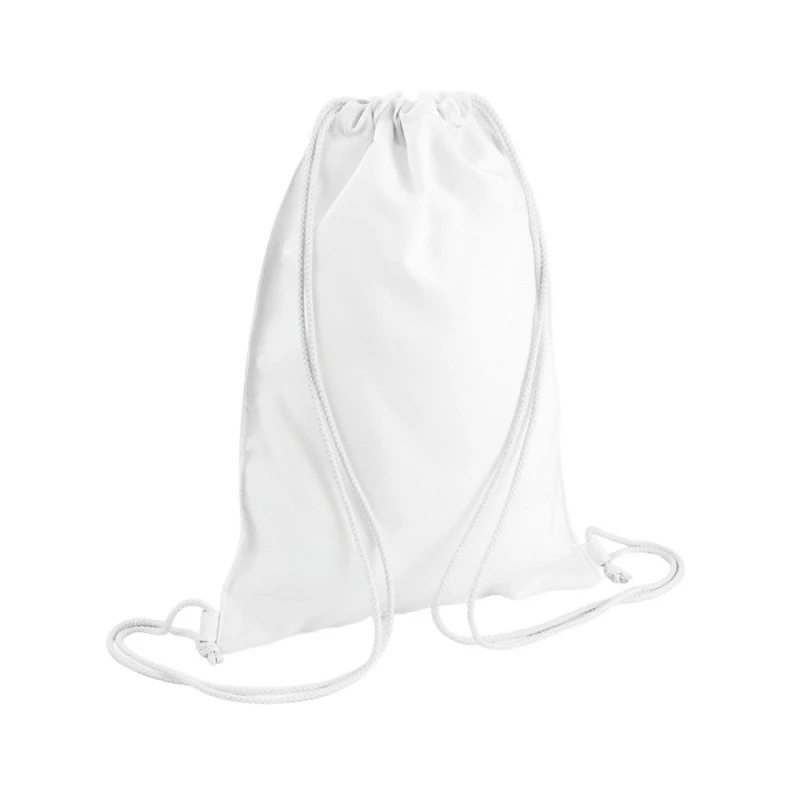 Image of Bagbase Sublimation Drawstring Bag White unisex