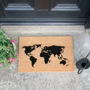 Image of Artsy Doormats World Map Doormat