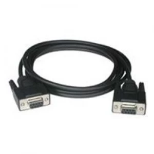 Image of C2G 5m DB9 F/F Null Modem Cable Black