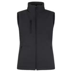 Image of Clique Womens/Ladies Softshell Panels Gilet (M) (Black)