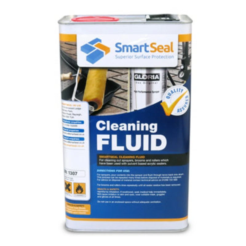 Image of Smartseal Application Tools Cleaning Fluid, Remove Solvent-based Residue From Sprayers, Rollers & Brushes, 5L, Clear 5.061E+12