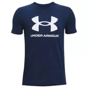 Image of Under Armour UA Sportstyle Logo Short Sleeve - Blue
