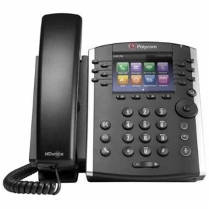 Image of POLY VVX 410 IP phone Black Wired handset LCD 12 lines WiFi