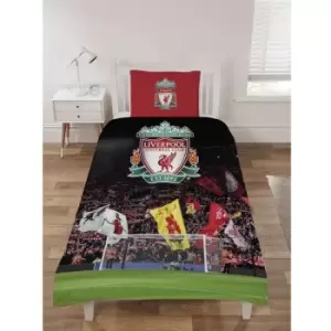 Image of Kop Duvet Cover Set (Double) (Multicoloured) - Multicoloured - Liverpool Fc