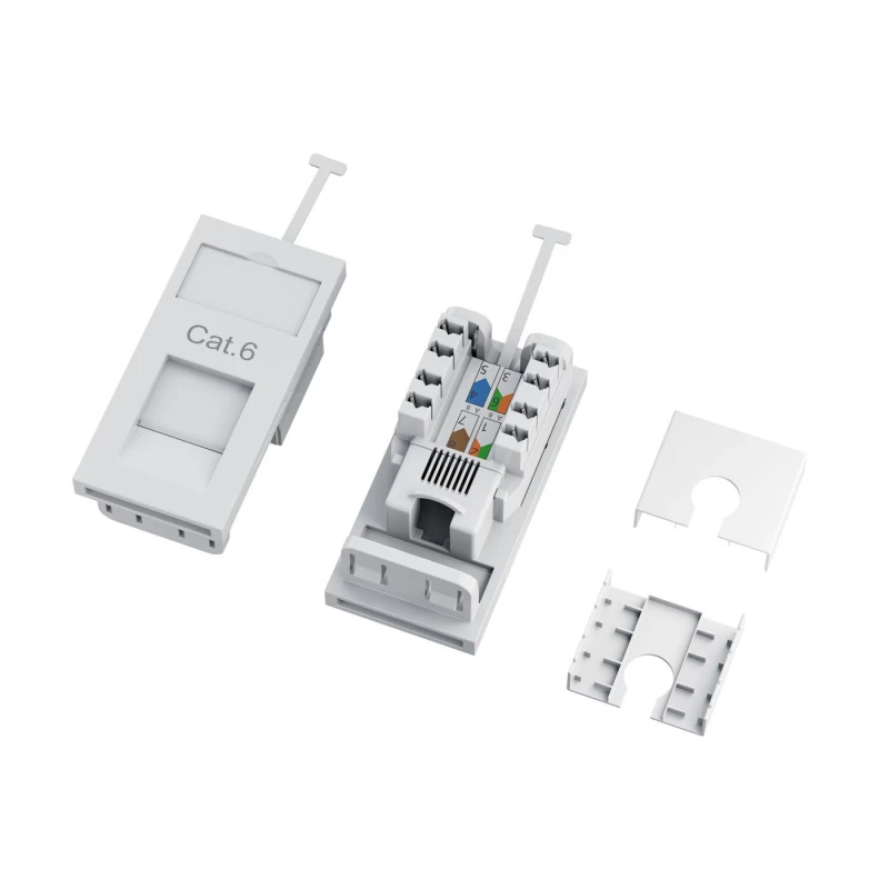 Image of Lanview LVN-CAT6-1OUT-UTP-UK outlet box