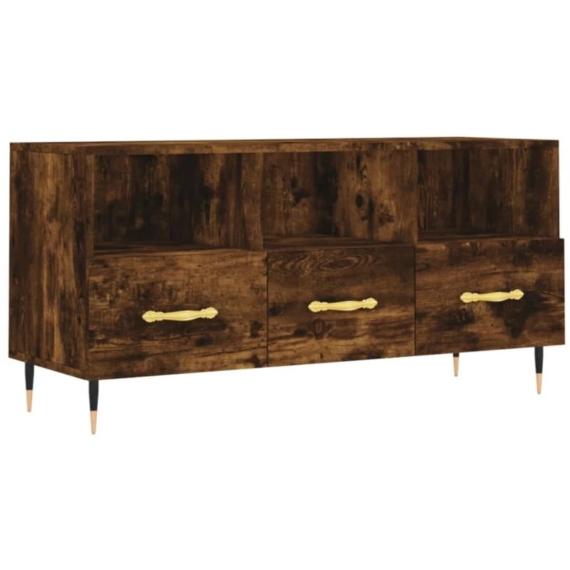 Image of VIDAXL TV Cabinet Smoked Oak 102x36x50cm Engineered Wood Vidaxl 8720845944421