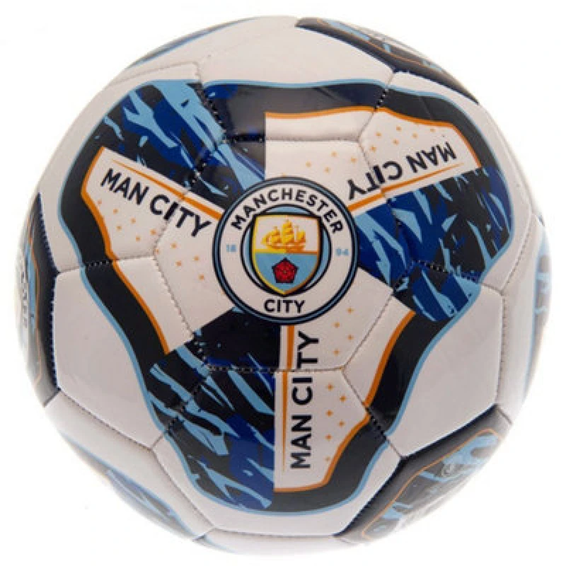 Image of Manchester City Fc Tracer Football Navy Blue/white/yellow (5)