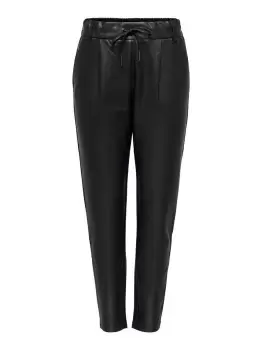Image of ONLY Poptrash Coated Trousers Women Black