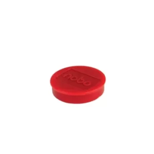 Image of Magnetic Whiteboard Magnets 10 Pack 32MM Coloured Magnets Red