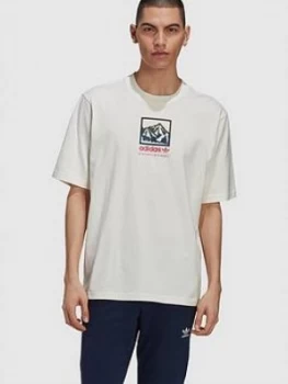 Image of Adidas Originals Adiplore 2.0 Premium Graphic T-Shirt - Off White
