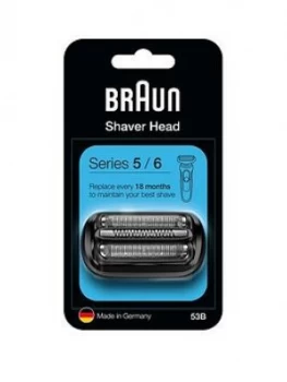 Image of Braun Series 5 53B Electric Shaver Head Replacement - Black