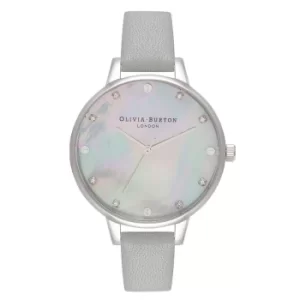 Image of Olivia Burton Timeless Classic Grey Leather Strap Watch