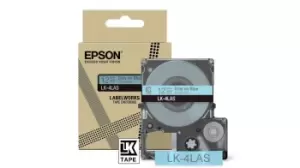 Image of Epson C53S672106/LK-4LAS DirectLabel-etikettes blue on gray 12mm...