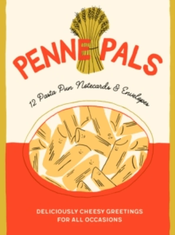 Image of Penne Pals : 12 Pasta Pun Notecards & Envelopes Postcard book or pack