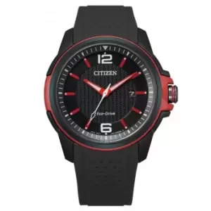 Image of Eco-Drive Mens Drive with Black Dial Watch AW1658-02E