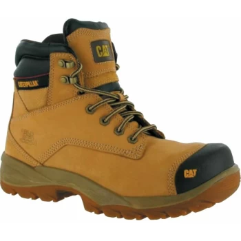 Image of CAT - 7050 Spiro Mens Tan Safety Boots - Size 7