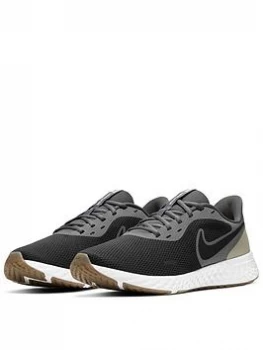 Image of Nike Revolution 5 - Black/Grey, Size 8, Men