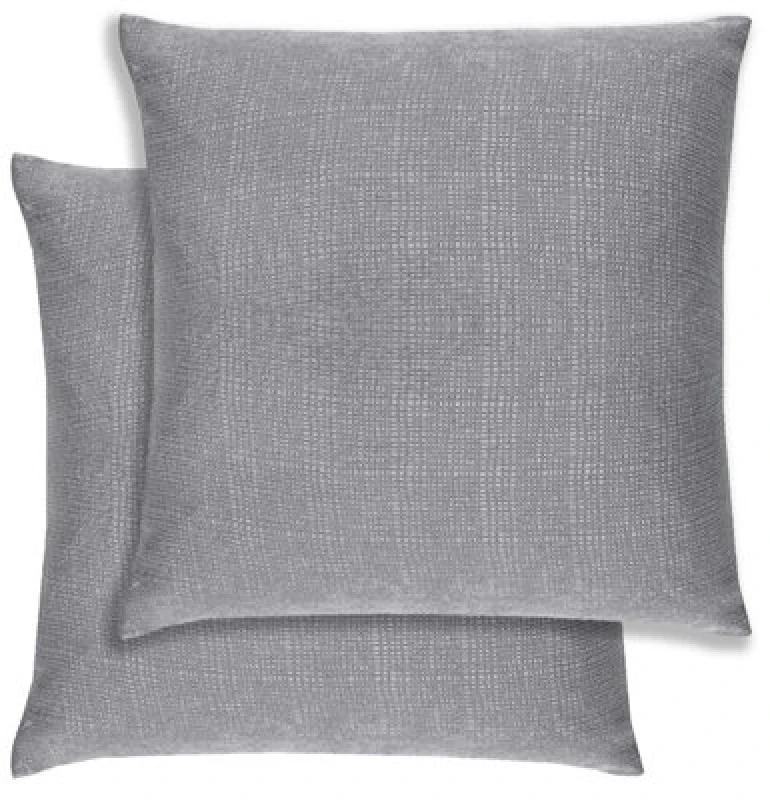 Image of Enhanced Living Pair Of Matrix Grey Textured Cushion Covers - 43X43Cm - Cases Only