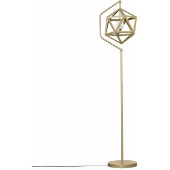 Image of Cubik Modern Geometric Floor Lamp - Gold - No Bulb