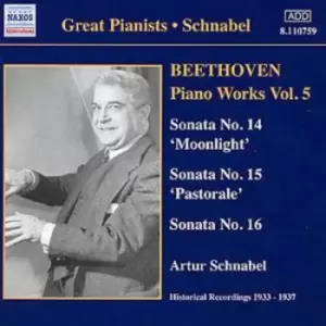 Image of Ludwig van Beethoven - Piano Works Vol. 5 (Schnabel) CD Album - Used